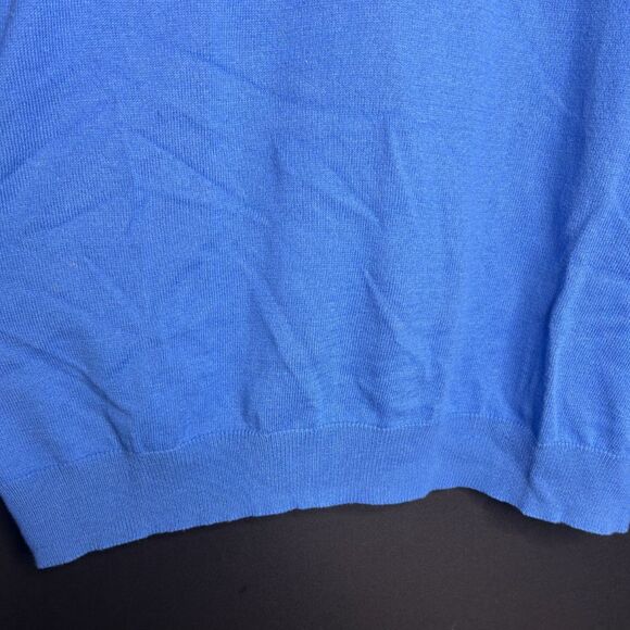 Jos A Bank Mens Blue Cashmere Blend V Neck Preppy Old Money Pullover Sweater 2XL - Picture 4 of 8